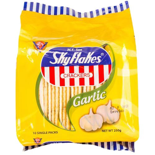 M.Y. San – Skyflakes Garlic Snack Pack – 10 Pack – 25 G