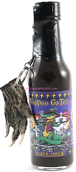 Voodoo Gator Cayenne with Real Alligator Claw Keychain, 5oz.