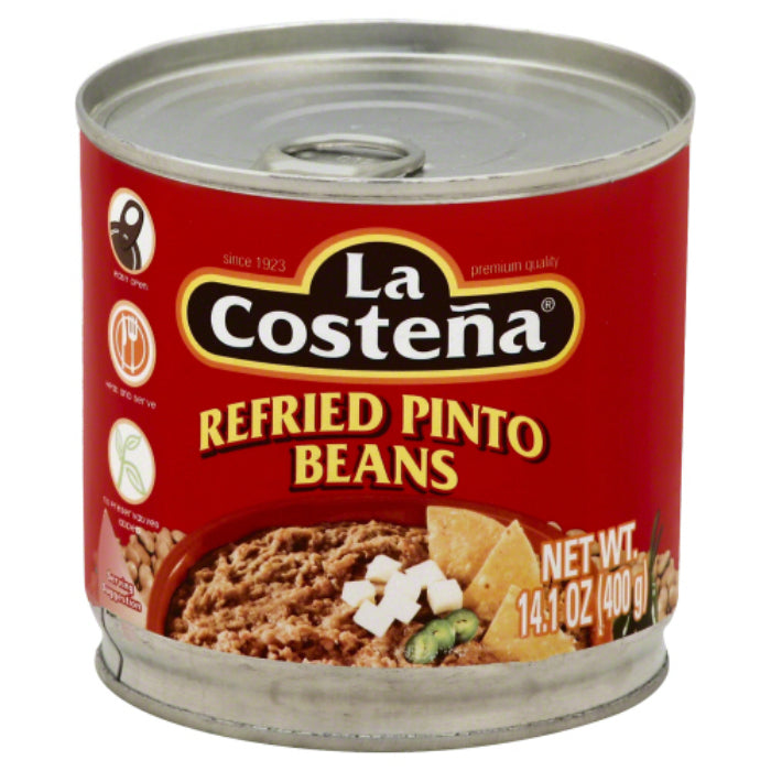 La Costena – Refried Pinto Beans, 14.1 Oz | Pack of 12