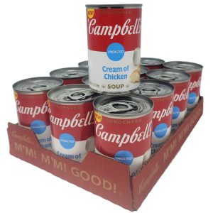 CASE OF 12 – Campbell’s Condensed Unsalted Cream of Chicken Soup -10.5