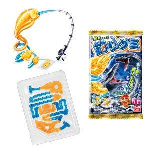Bandai, “Tsurigumi”, Fishing Gummy Candy, Orange and Soda