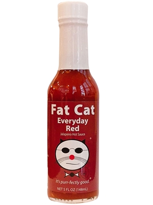 Fat Cat Everyday Red Jalapeno Hot Sauce, 5oz.