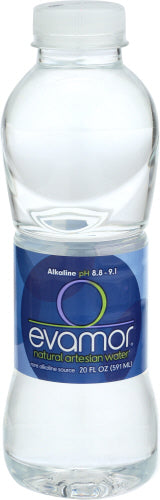 Evamor – Water Artesian Alkaline, 20 Floz (Pack of 24)