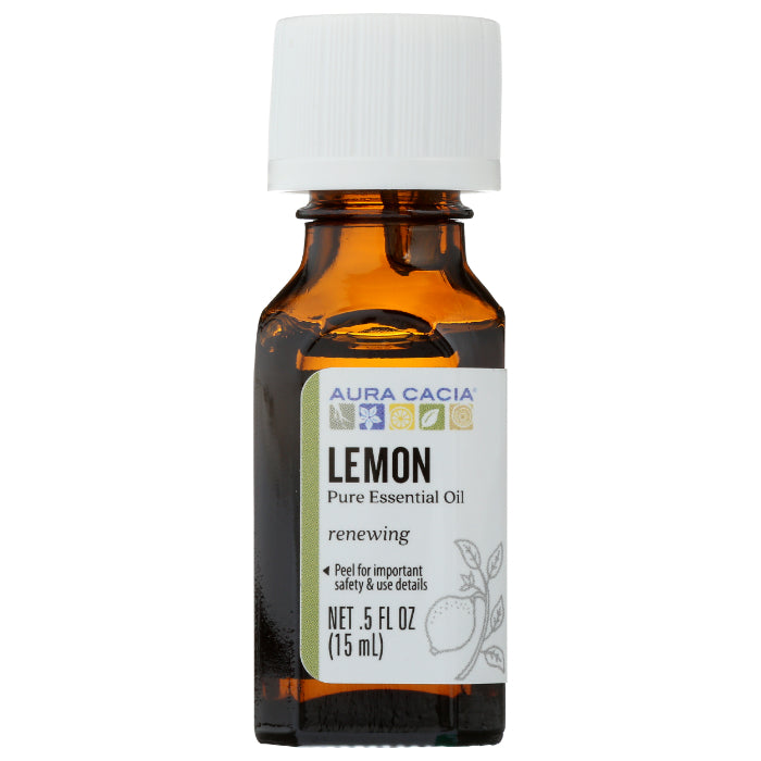 Aura Cacia – Essential Oil Lemon, 0.5 oz (Pack of 1)