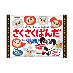 Kabaya “Saku Saku Panda, White Milk Chcolate & Cookies” Value Pack, 102g