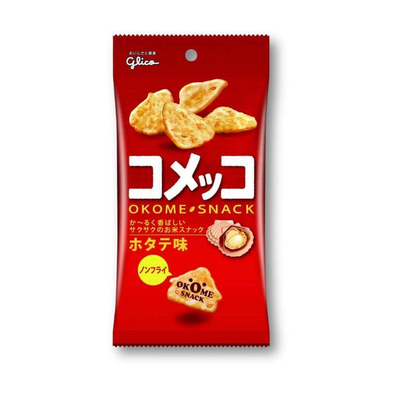Glico Komeko – Soy Sauce Scallops Rice Cracker
