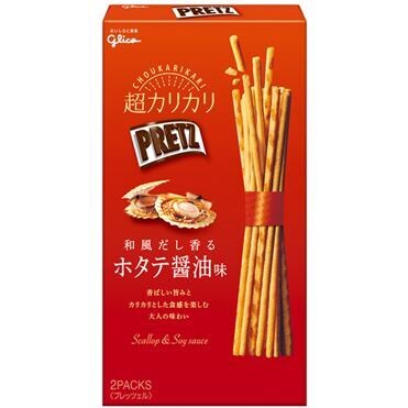 Glico “PRETZ”, Crispy Thin Pretzels, Scallop & Soy sauce Flavor, 55g