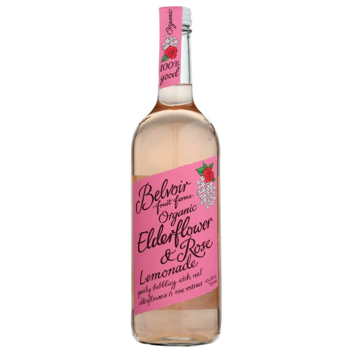 Belvoir – Elderflower Rose Lemon Organic, 25.4 fl oz – Pack of 6