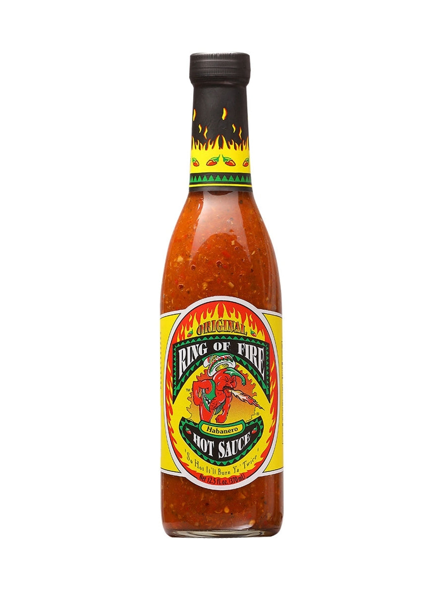 Hot Sauce Ring of Fire Original Habanero 12.5 oz BIG bottle Heat