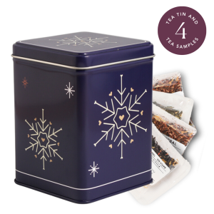 Snowflake Tea Tin Gift (Packed with 4 Tea Samples)
