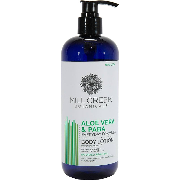 Millcreek – Lotion Aloe Vera & PABA, 14 oz – Pack of 1