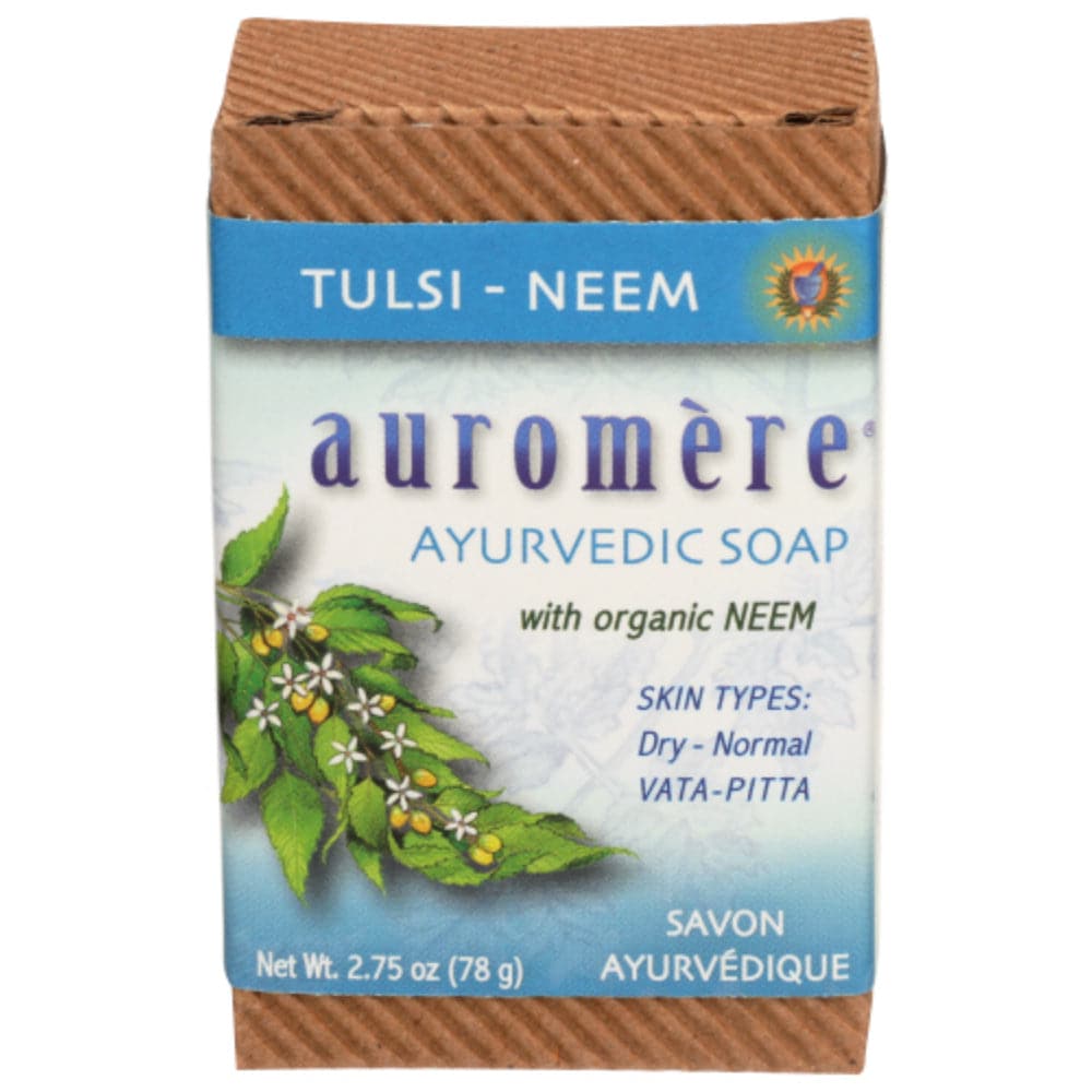 Auromere – Organic Tulsi-Neem Ayurvedic Soap, 2.75 oz