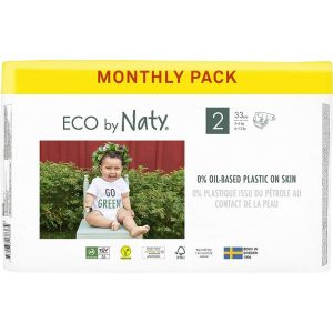 Eco by Naty – Baby Diapers Size 2, 33 Pcs