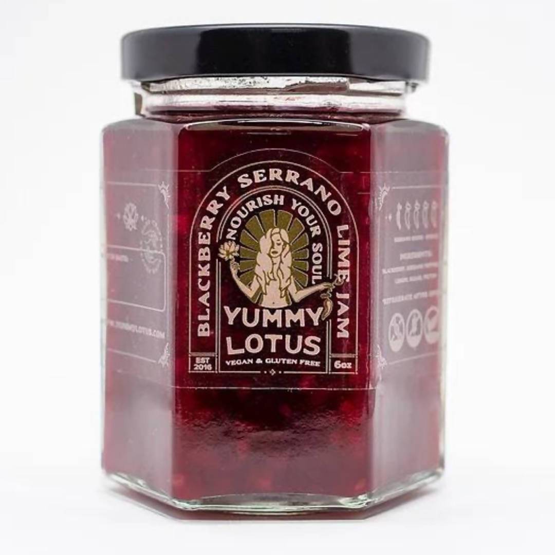 Blackberry Serrano Lime Jam Jars – 6 x 6oz