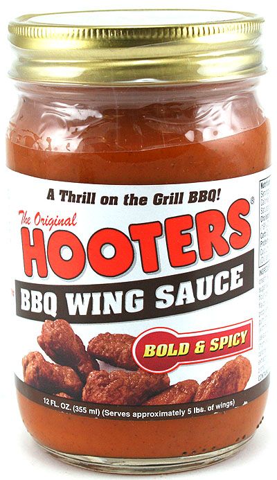 Hooters Bold & Spicy BBQ Wing Sauce, 12oz.