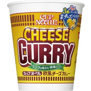 Nissin Cup Noodle European Style Cheese Curry Instant Ramen Noodles 85g (Pack of 6)