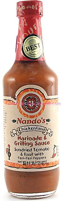Nando’s Sundried Tomato & Basil Marinade & Grilling Sauce, 12oz.