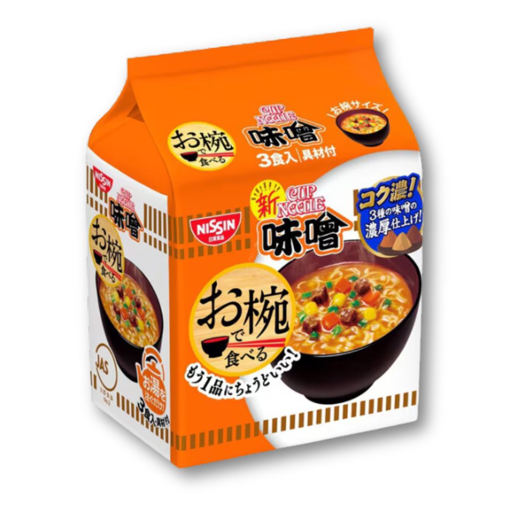 Nissin Donbei Miso in a Bowl – x 3 Meal Pack