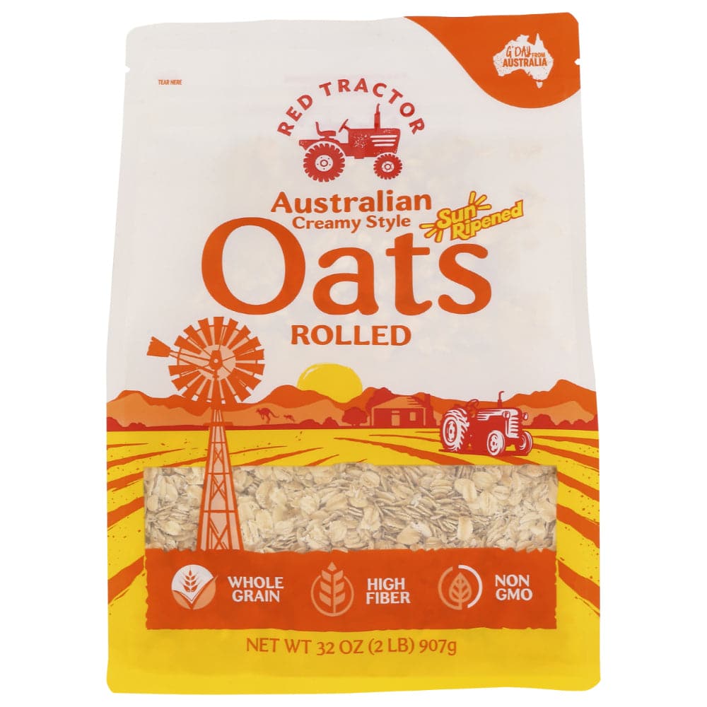RED TRACTOR – Rolled Australian Oats 32 OZ – (Pack of 4)