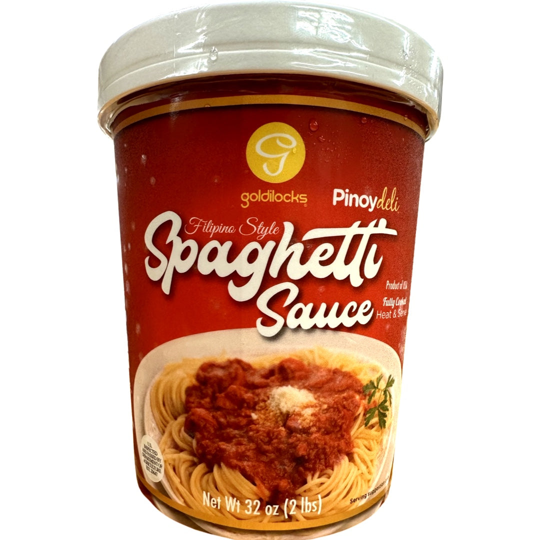 Goldilocks – Filipino Style Spaghetti Sauce (with Meat) – Fully Cooked – Heat and Serve – 2 LBS