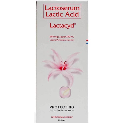 Lactoserum Lactic Acid – Lactacyd – Vaginal Antiseptic Solution – Protecting – Daily Feminine Wash (Small)- 150 ML