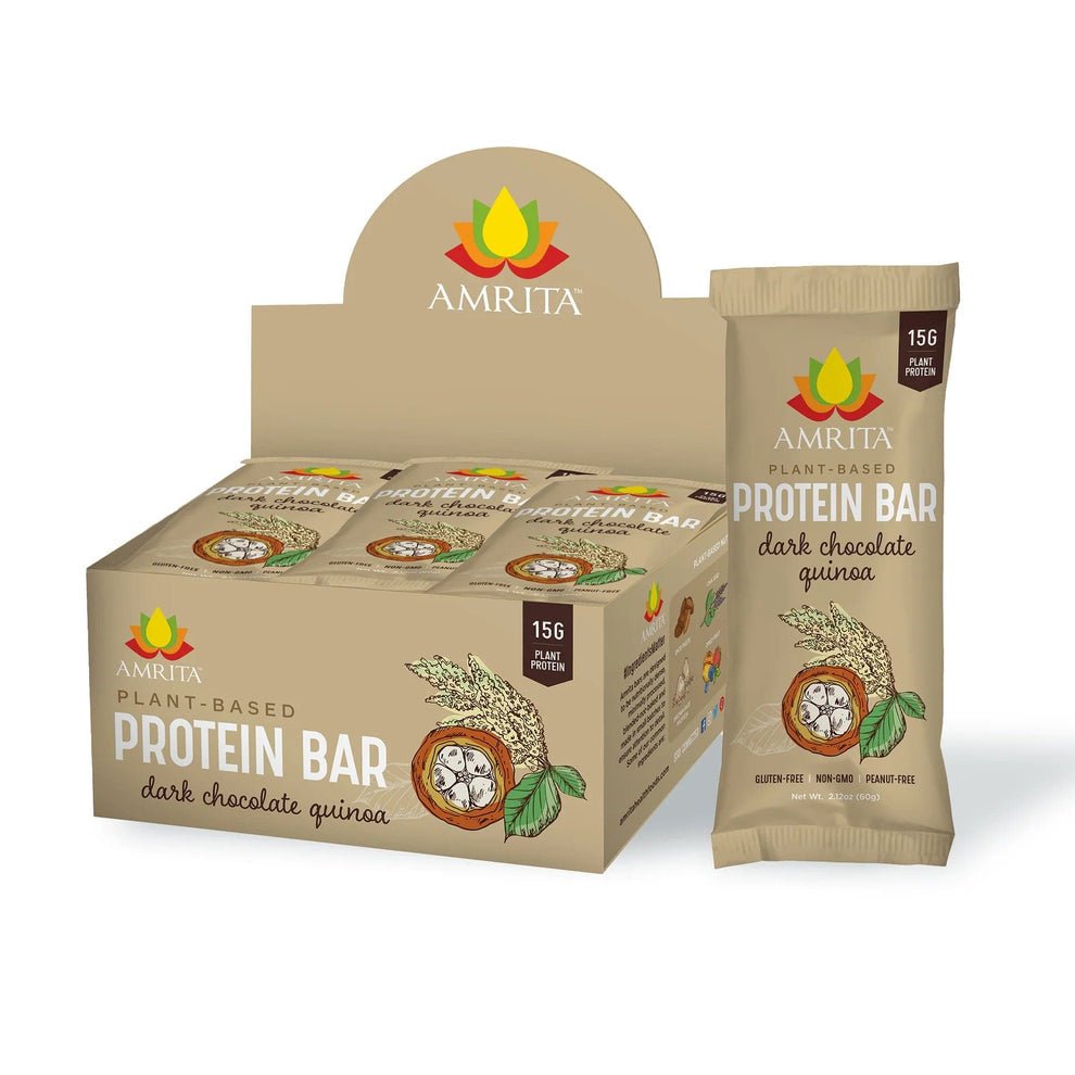 Amrita Bars Amrita Bars Dark Chocolate Quinoa High Protein Bars – 36 bars x 2.12 oz