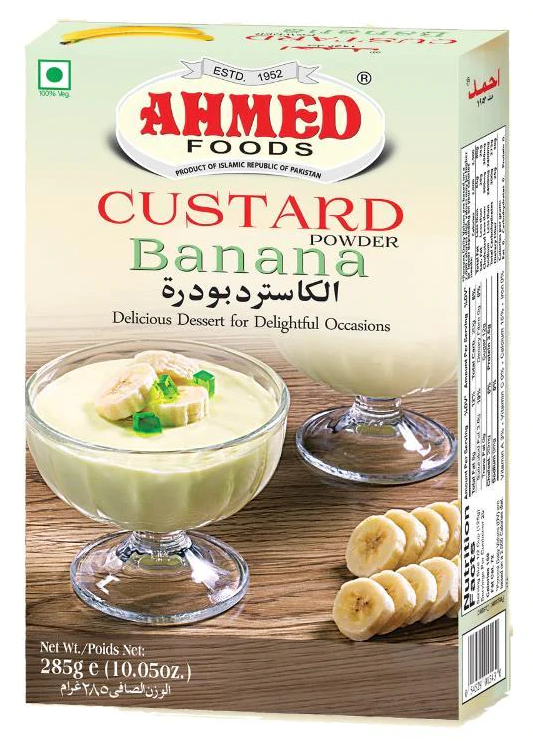 Ahmed Custard Powder – Banana Flavor 285g
