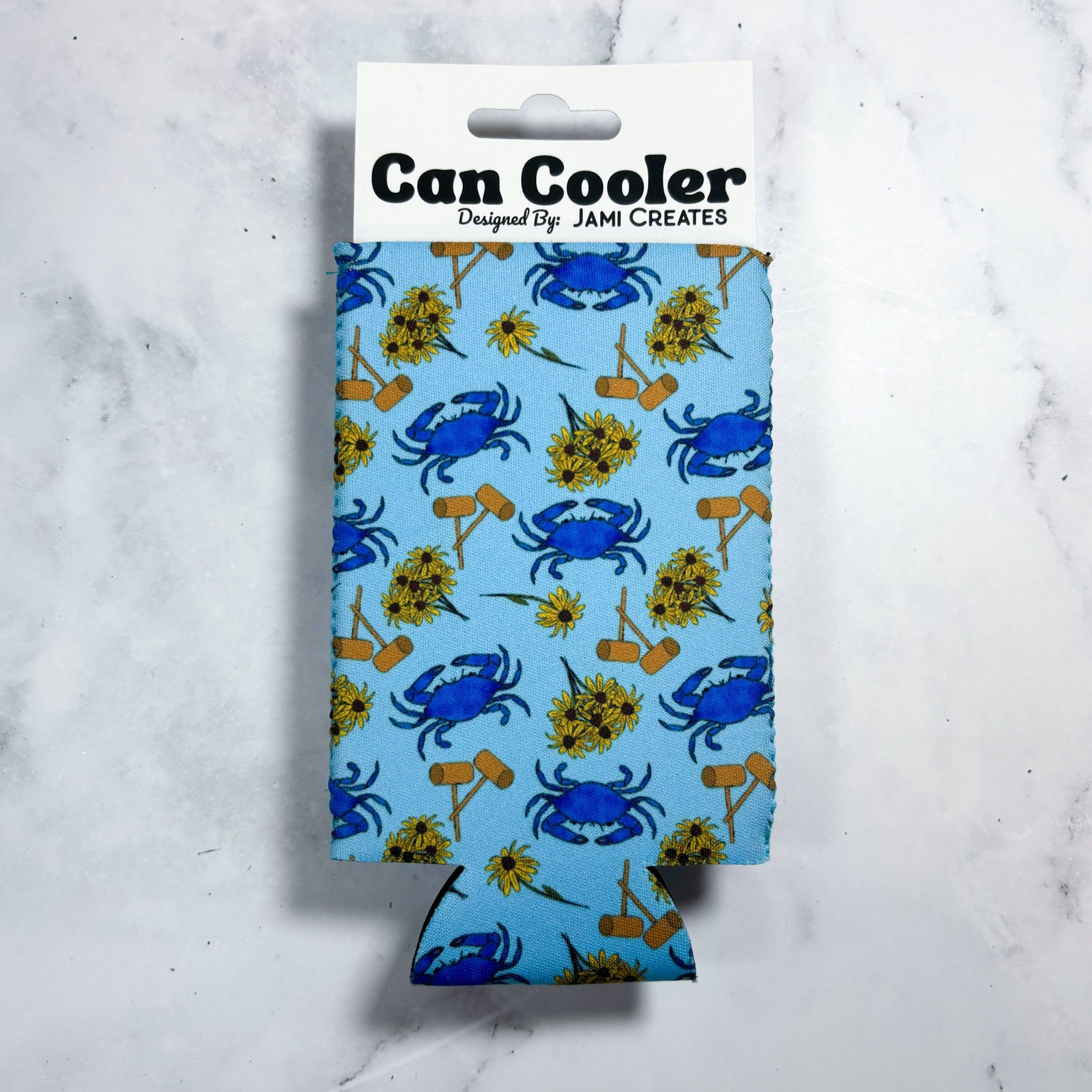 Jami Creates – Maryland Crab Feast Skinny Can Cooler Koozie
