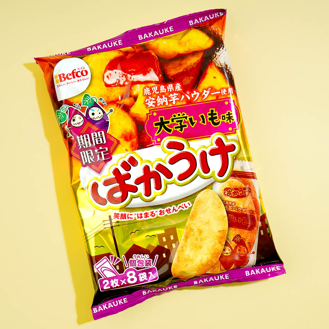 Befco Kuriyama Bakauke Rice Crackers – Candied Sweet Potato