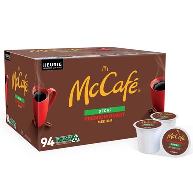 McCafe Decaf Premium Roast Coffee K-Cup Pods, 94 ct.
