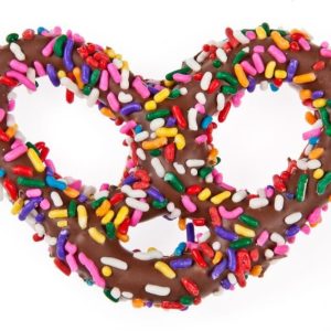 Asher’s Gourmet Milk Chocolate Pretzels With Jimmies