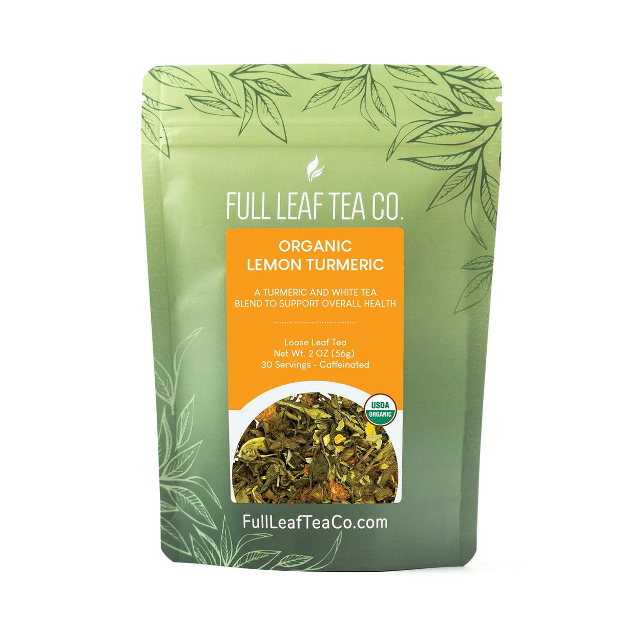 Organic Lemon Turmeric Tea Retail Bags – Case of 6