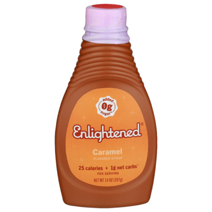 ENLIGHTENED – SYRUP SUGAR FREE CARAMEL 14 OZ – Pack of 6
