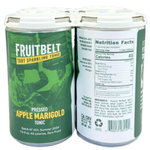 Sparkling Tonic, Apple Marigold, Fruitbelt, 4-Pack