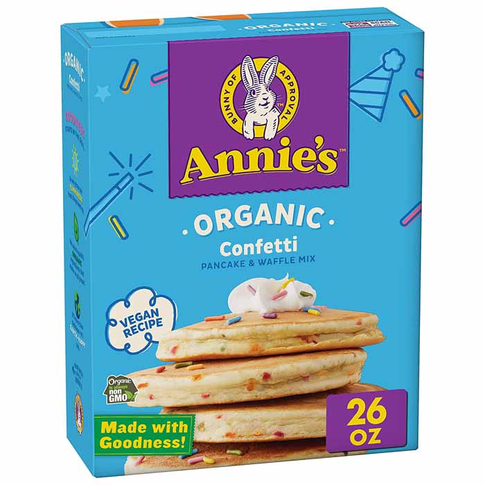 Annie’s Homegrown – Birthday Confetti Pancake & Waffle Mix, 26oz