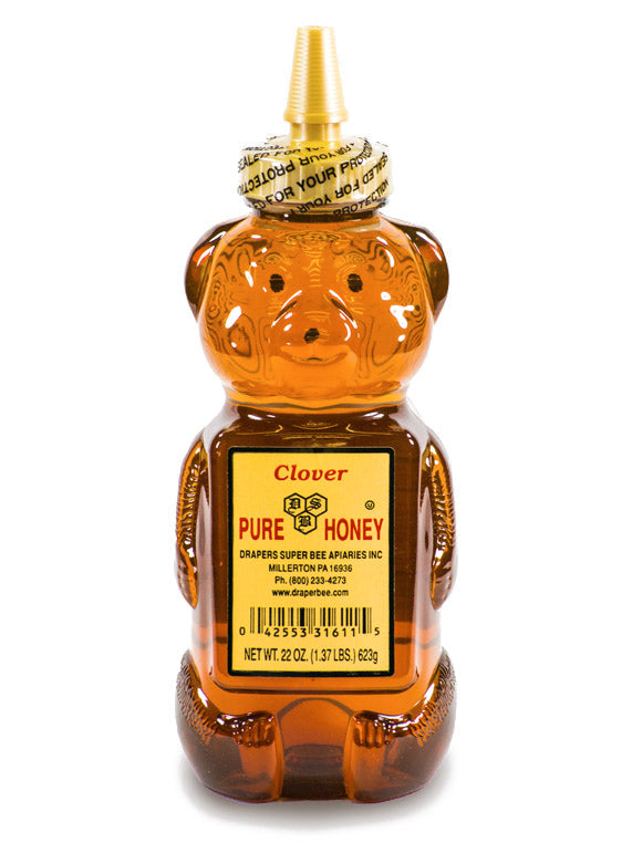 Draper’s Super Bee Apiaries Pure Clover Honey- 1.4lb