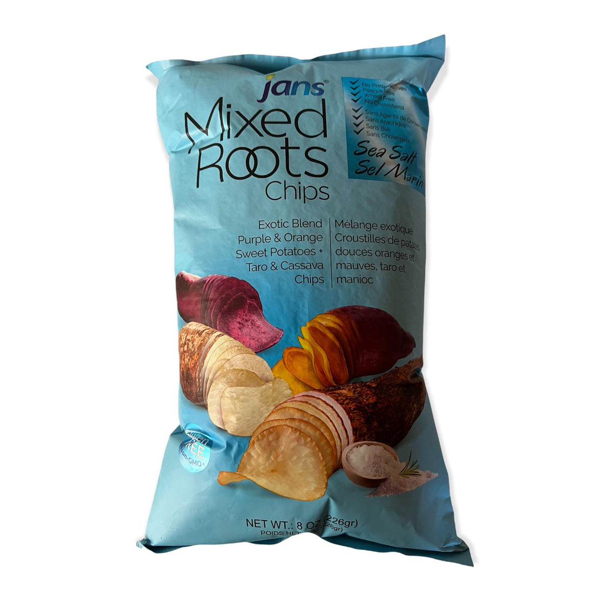 Jans – Mixed Roots Chips – Sea Salt – 226 G