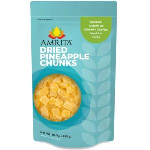 Amrita Bars Pineapple Diced (Unsulfured) – 10 x 1 LB Bags