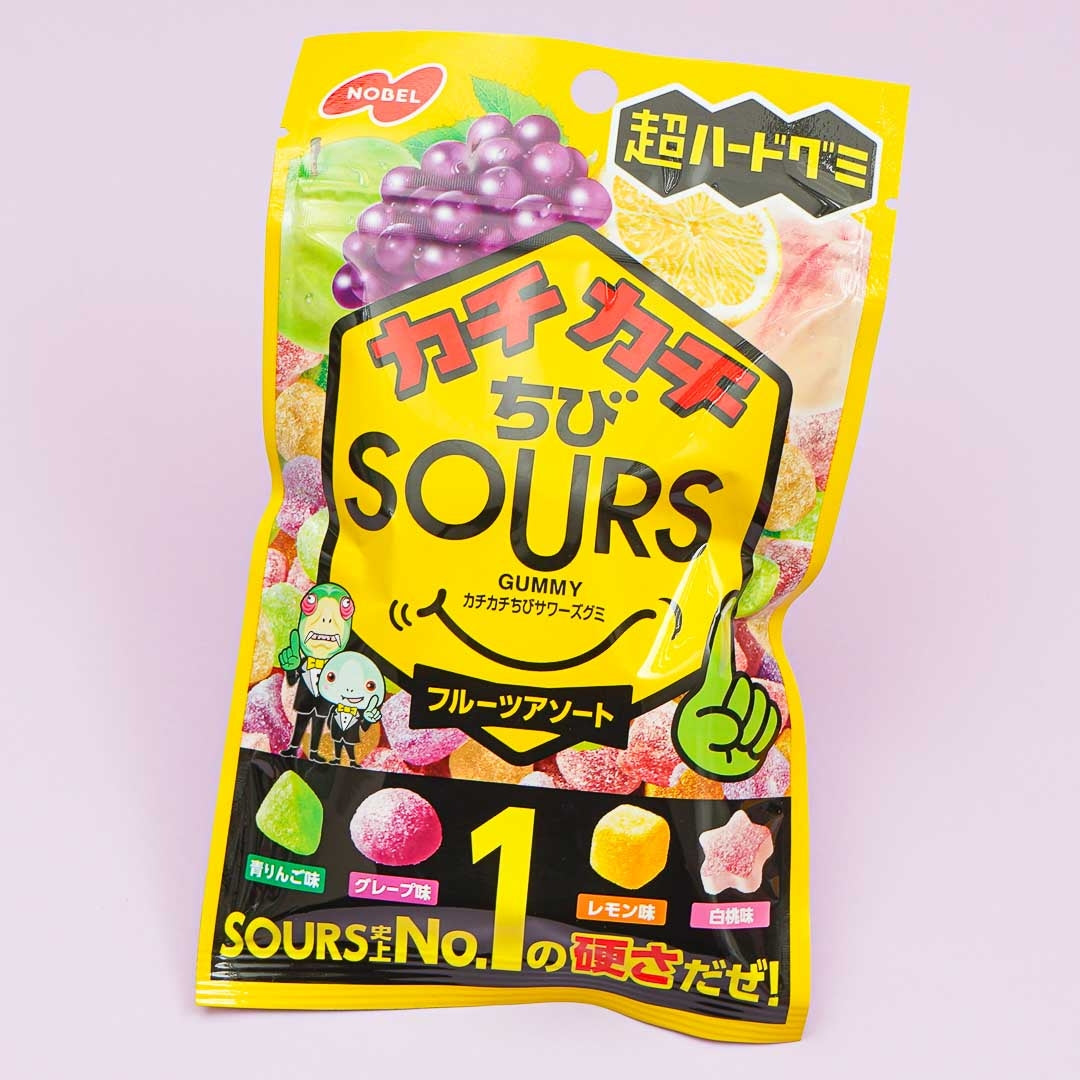 Nobel Sours Hard Gummy – Assorted Fruits