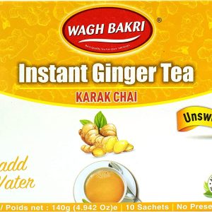 Wagh Bakri Instant Ginger Chai Tea Unsweetened – 10 Sachets