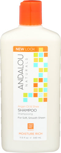 Andalou Naturals – Shampoo Moisture Argan Sweet Orange, 11.5 oz