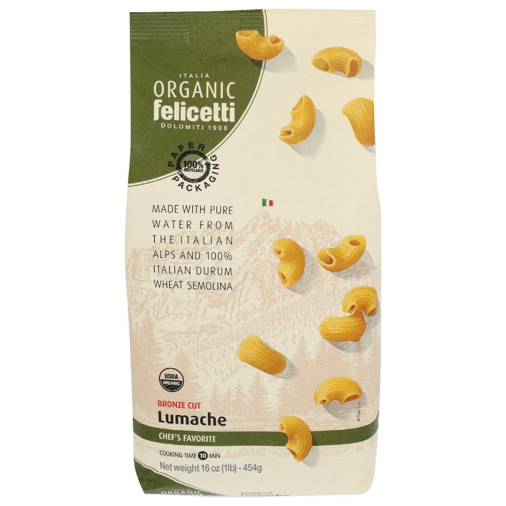 Felicetti – Bronze Cut Lumache Noodle,16oz