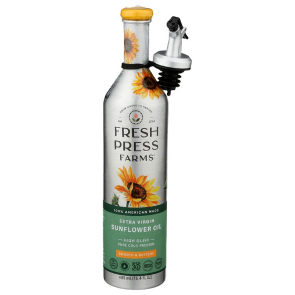 Fresh Press Farms – Extra Virgin Sunflower Oil 485 ML – (Pack of 6)