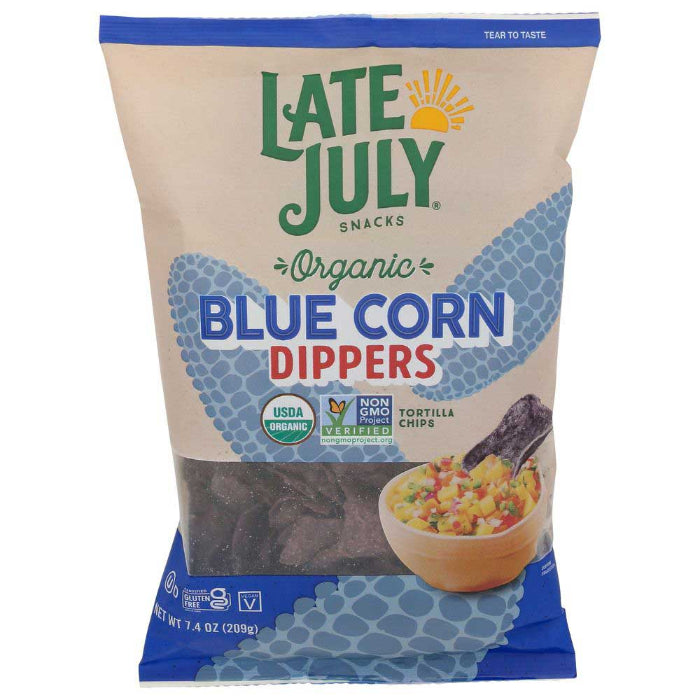 Late July – Tortilla Chips Dipper Blue Corn, 7.4 Oz | Pack of 9