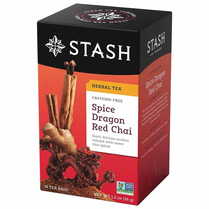 Stash – Decaf Chai Red Spice Tea, 18 Bags | Pack of 6