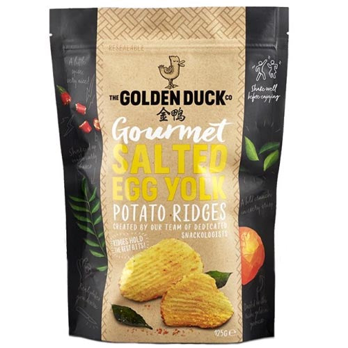 The Golden Duck Co – Gourmet Salted Egg Yolk Potato Ridges – 125 G