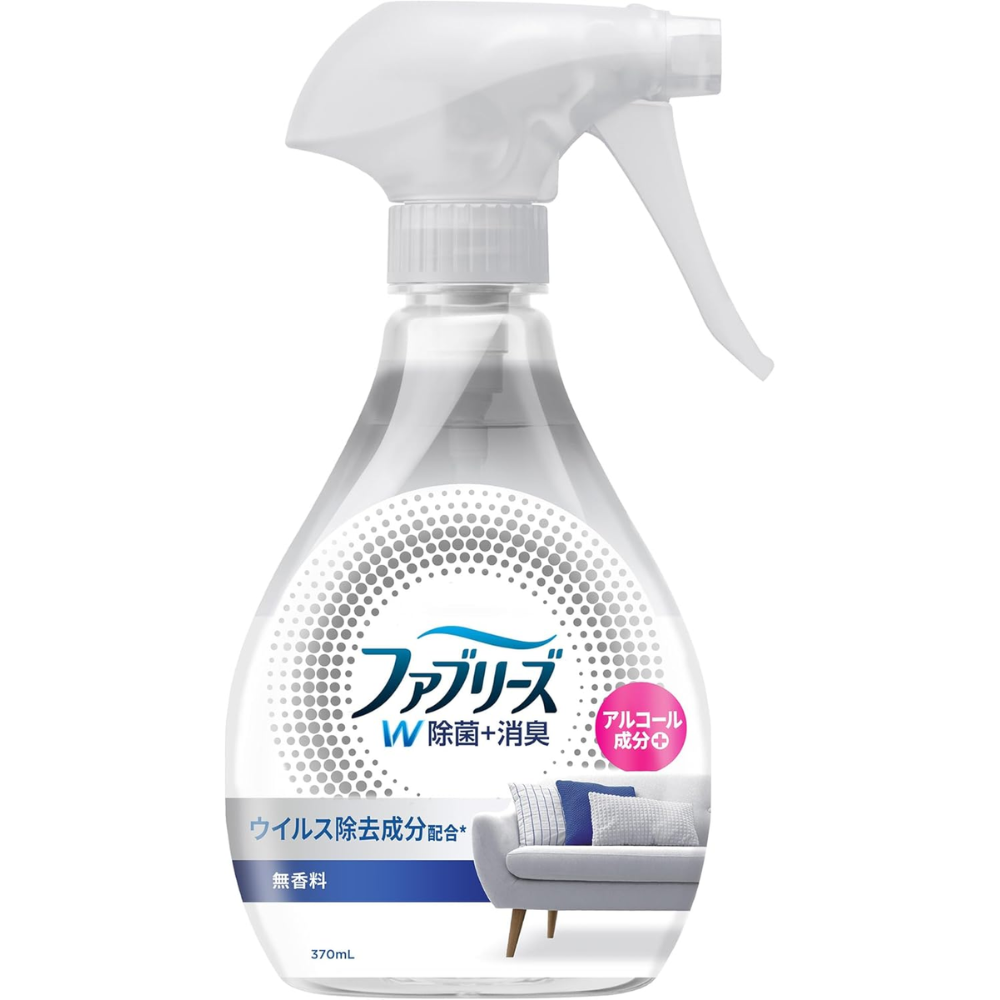 Febreze Fabric Spray W Deodorizing + Sanitizing Unscented 370ml Alcohol – Made in JAPAN – Tokyo Sakura Mall