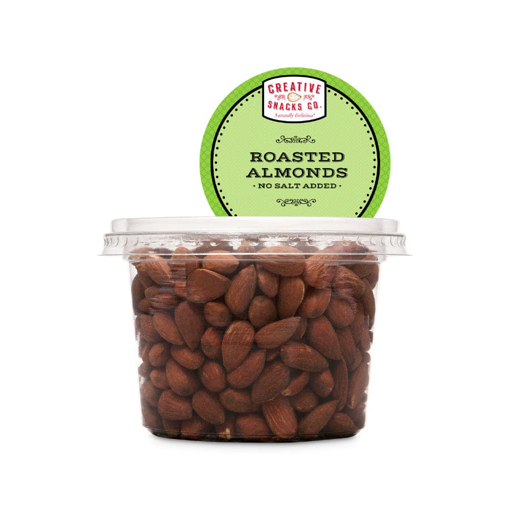 Creative Snacks – No Salt Roasted Almonds, 10 Oz