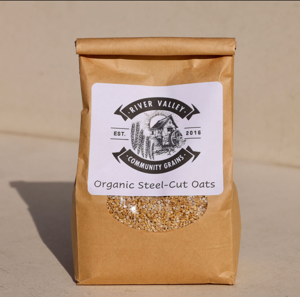 River Valley Community Grains Organic Steel Cut Oats Bag – 6 bags x 2 LB case