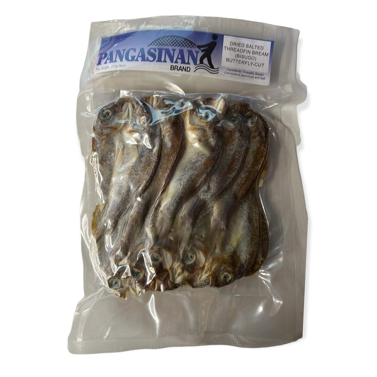 Pangasinan Brand – Dried Salted Threadfin Bream (Bisugo) Butterfly-Cut – 227 G